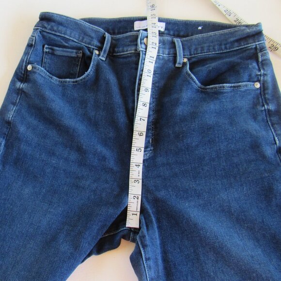 LOFT Made & Loved Women High Rise Relaxed Flare Jeans in Medium Wash Size 31/12 - Picture 9 of 13